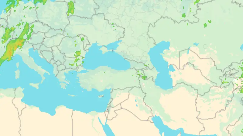Srážky weather map