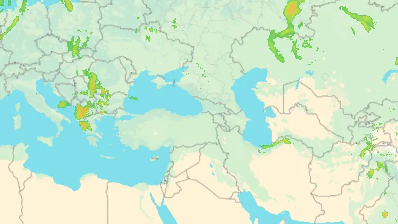 Βροχόπτωση weather map