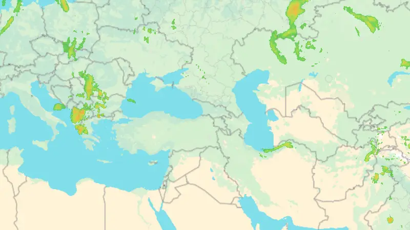 Precipitation weather map