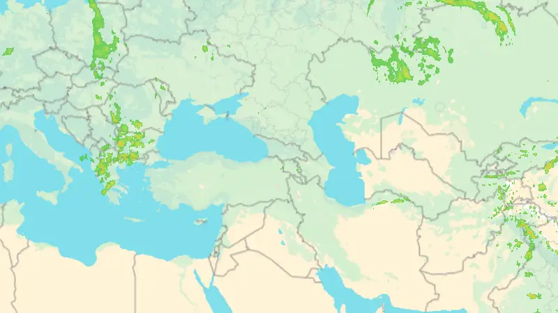 Precipitation weather map