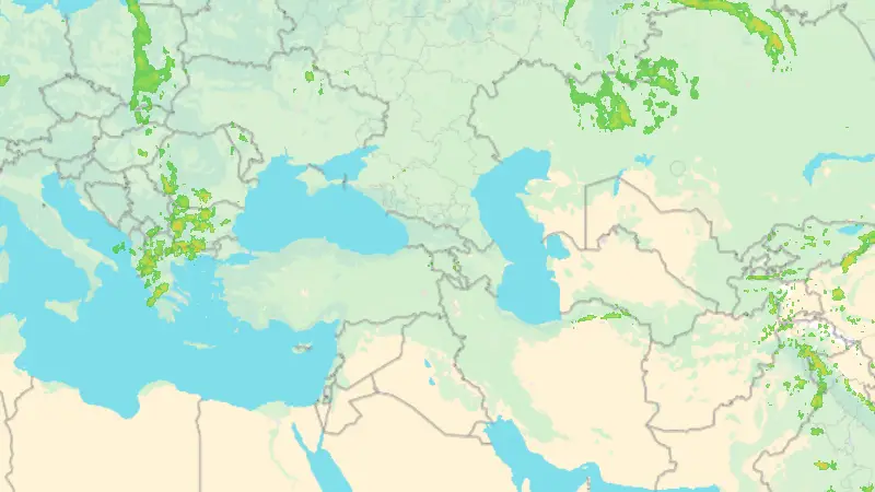 Precipitation weather map