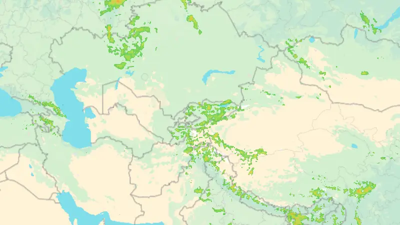 Precipitation weather map