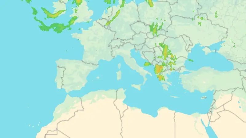 Precipitazioni weather map