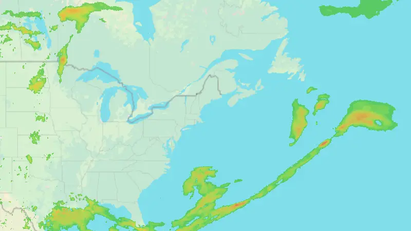 Precipitation weather map