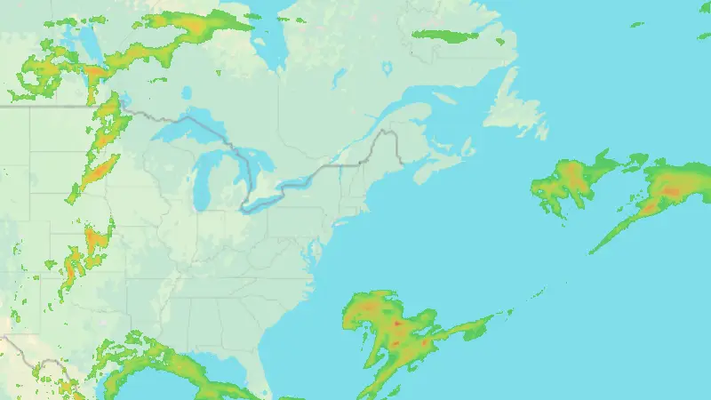 Precipitation weather map