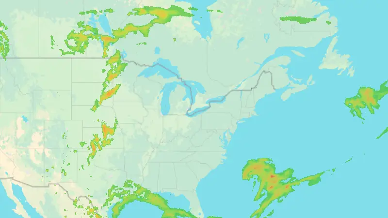 Precipitation weather map