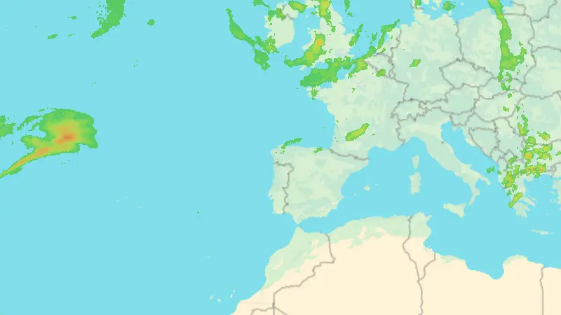 Precipitación weather map