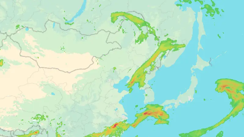 Précipitations weather map