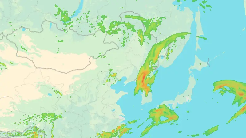 Precipitation weather map