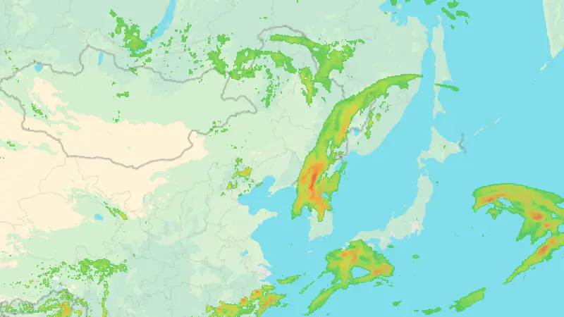 Precipitation weather map