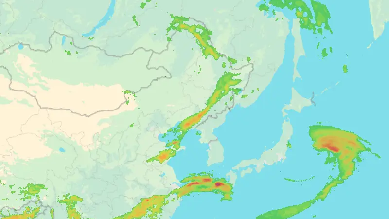 Βροχόπτωση weather map