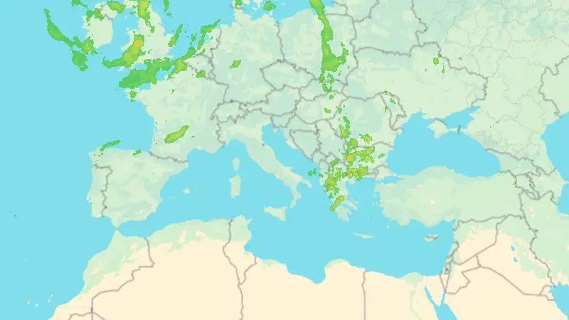 Precipitazioni weather map