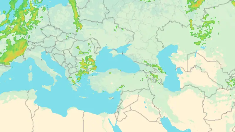 Precipitații weather map