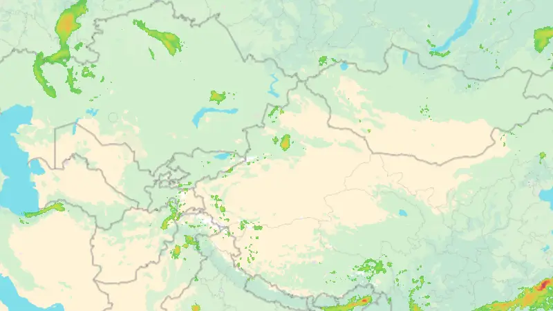 Precipitation weather map