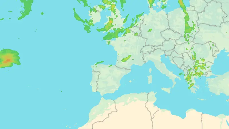 Precipitación weather map