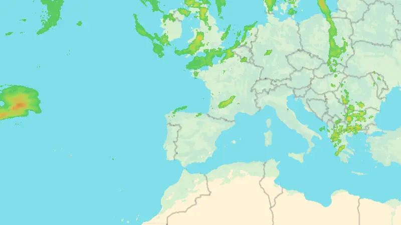 Precipitación weather map