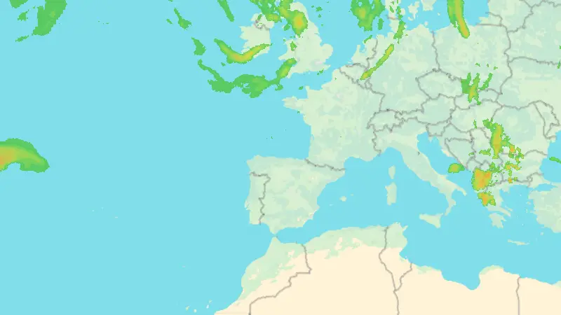 Precipitación weather map