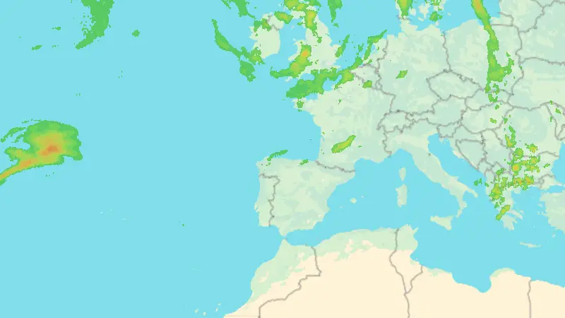 Precipitación weather map