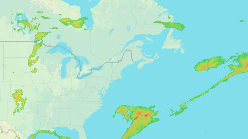 Precipitation weather map