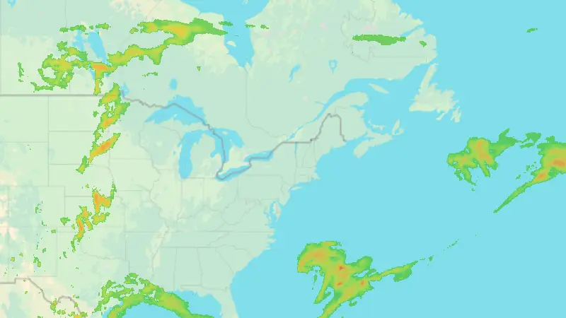 Precipitation weather map