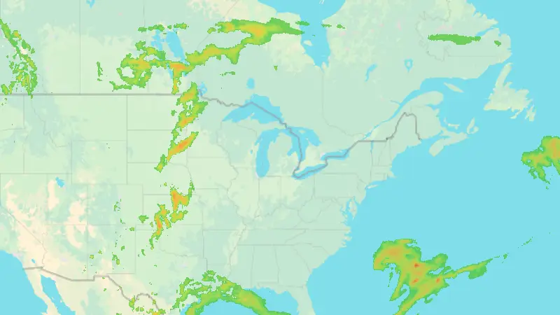 Precipitation weather map