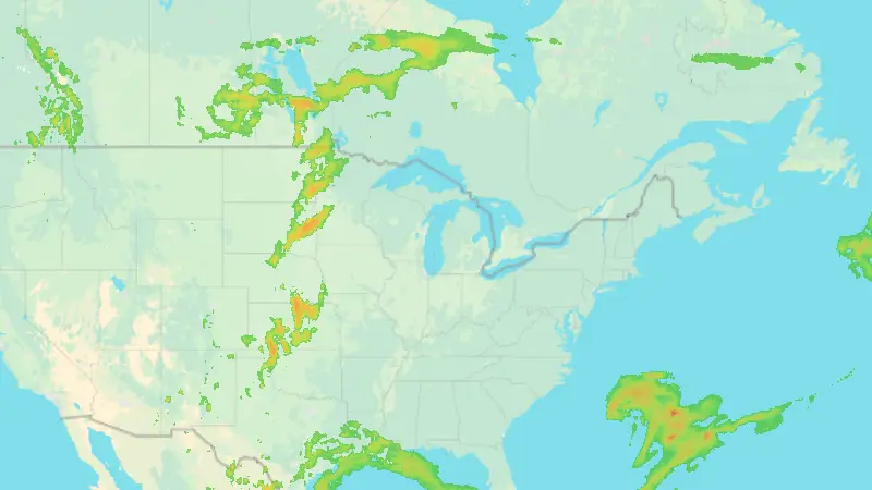 Precipitații weather map