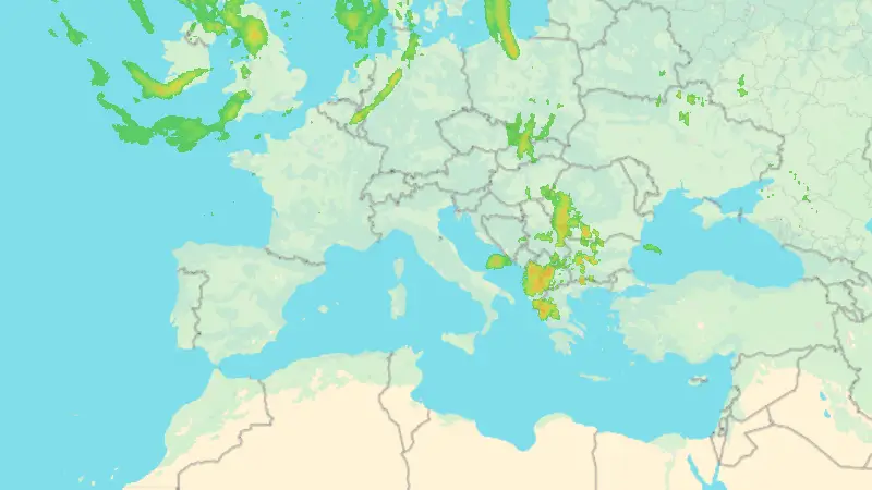 Precipitazioni weather map