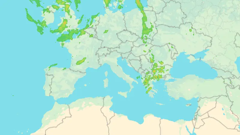 Precipitazioni weather map