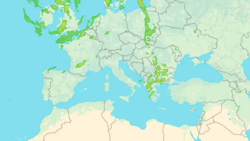 Precipitazioni weather map