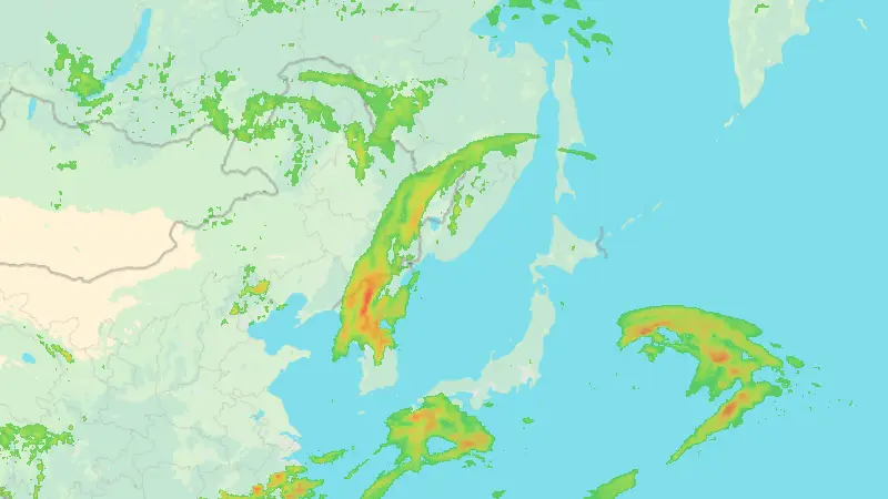 Precipitation weather map