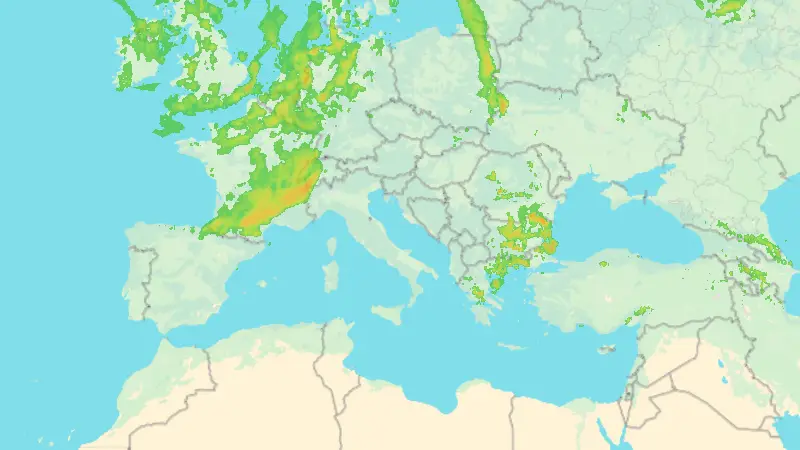 Precipitazioni weather map