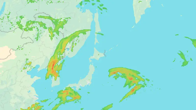 降水量 weather map