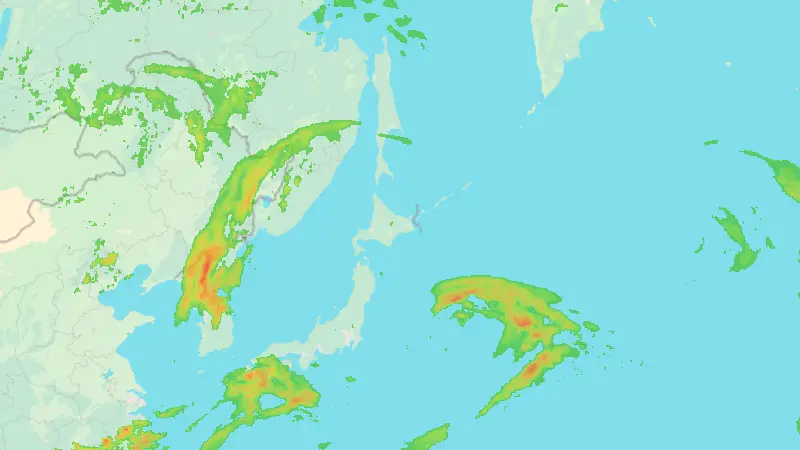 降水量 weather map