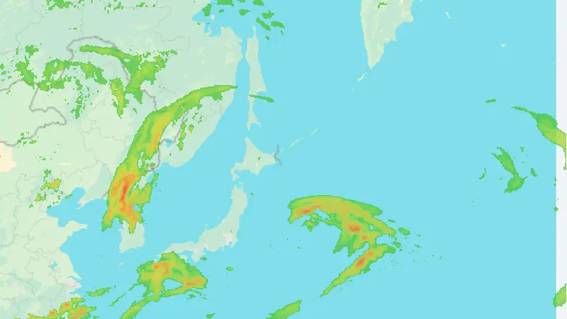 降水量 weather map