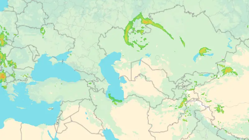 Precipitation weather map