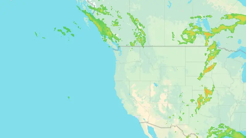 Precipitation weather map