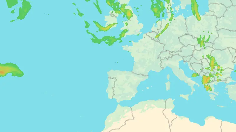 Precipitación weather map