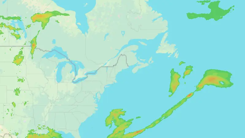 Precipitation weather map