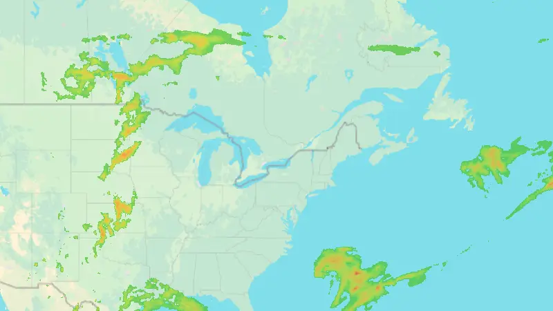 Precipitation weather map