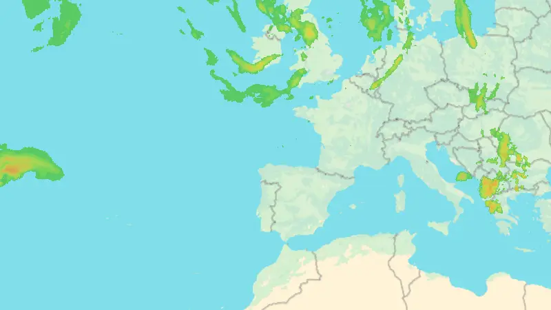 Precipitación weather map