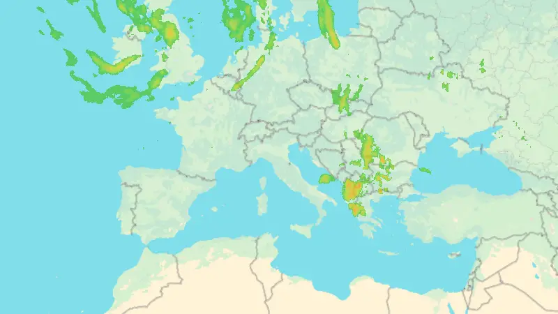 Precipitazioni weather map
