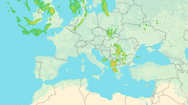 Precipitazioni weather map