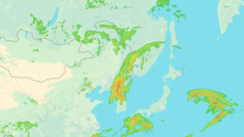 Βροχόπτωση weather map