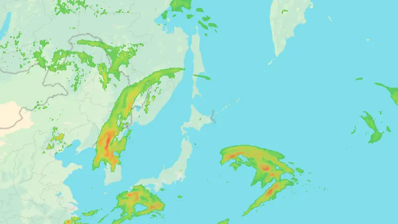Precipitation weather map