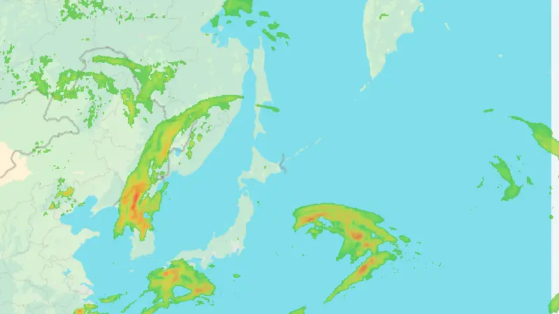 降水量 weather map