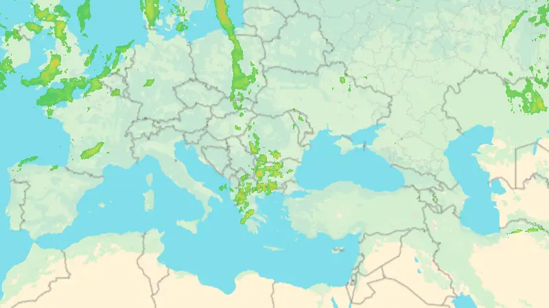 Precipitații weather map