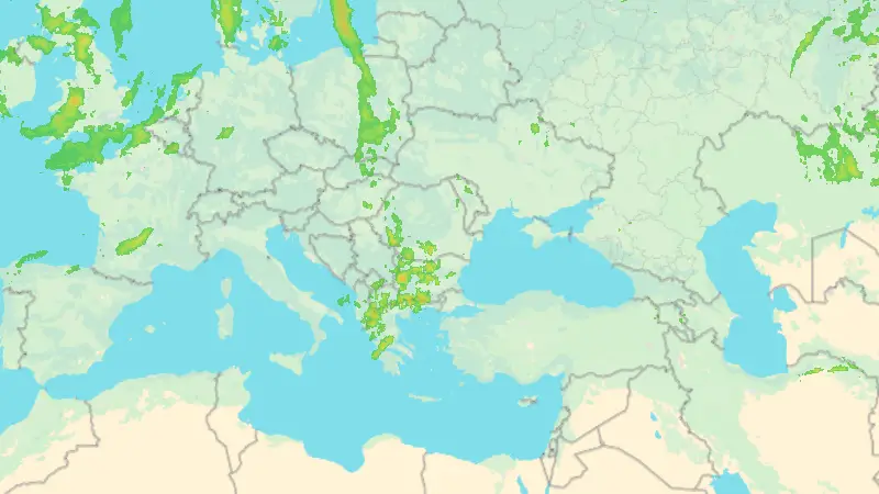 Precipitații weather map