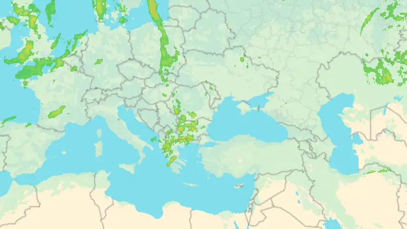 Precipitații weather map
