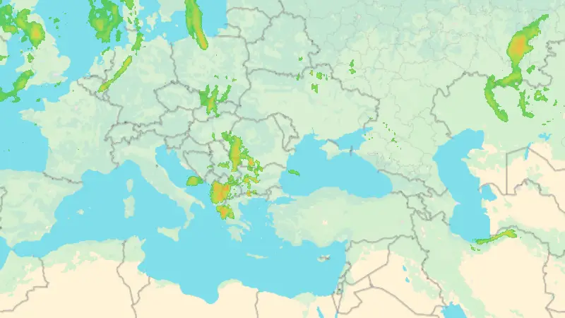 Precipitații weather map