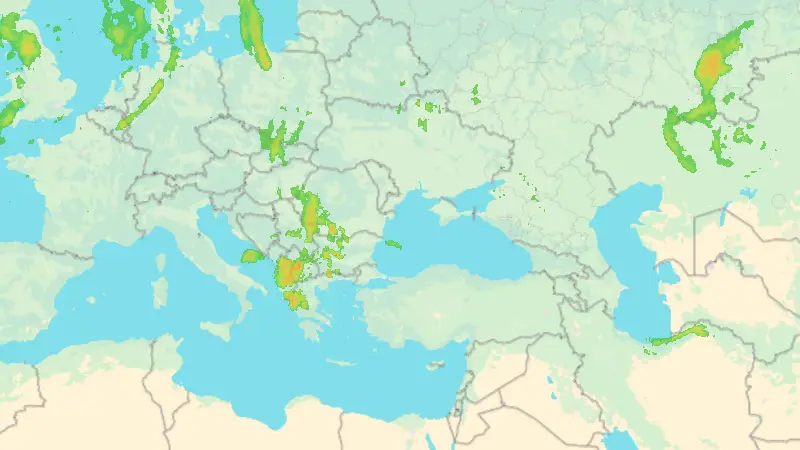 Precipitații weather map